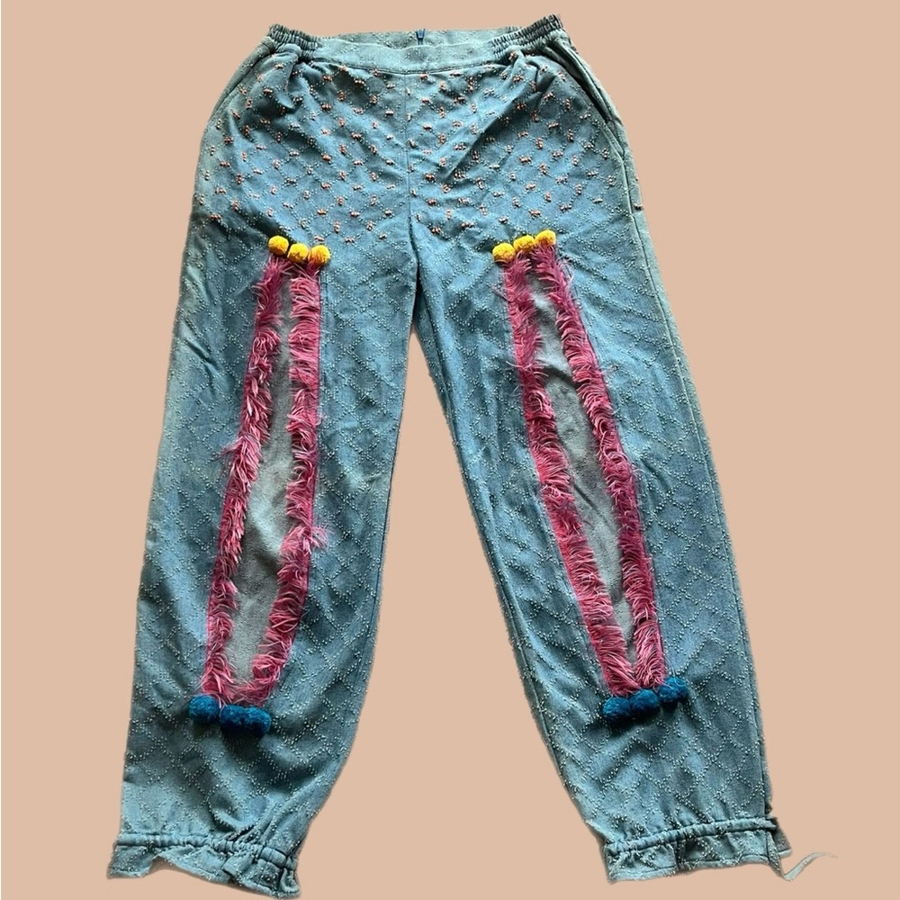 Colorful Embellished Pants